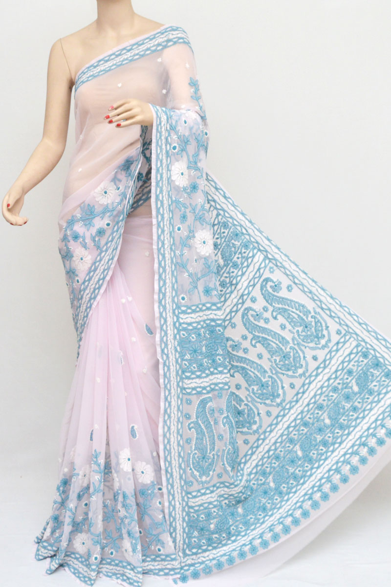 Party wear sales chikankari saree